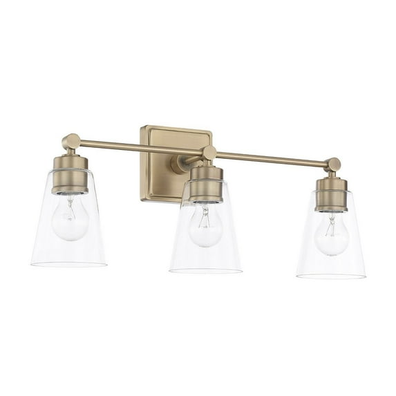 3 Light Bath Vanity-Aged Brass Finish Capital Lighting 121831Ad-432
