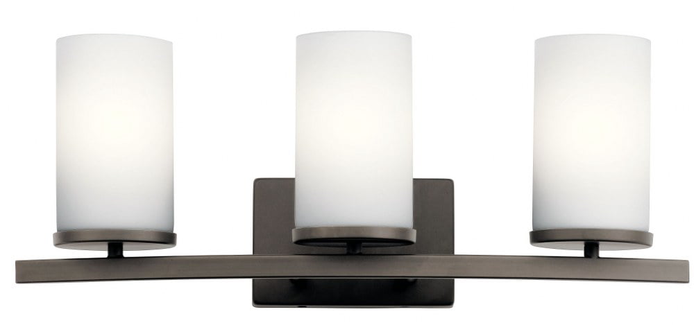 Crosby 23" Distressed Bronze Cylinder Vanity Light