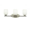 thumbnail image 1 of 3 Light Bath Vanity Approved For Damp Locations With Contemporary Inspirations 9 Inches Tall By 24 Inches Wide-Brushed Nickel Finish-Incandescent, 1 of 2