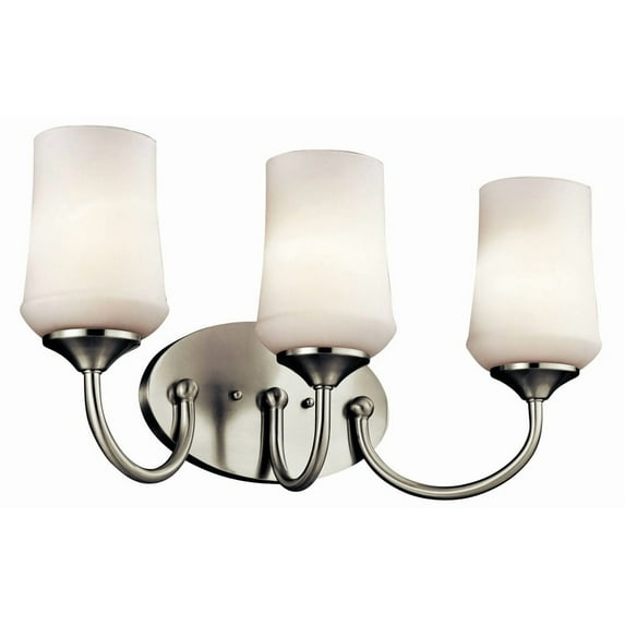 45570NIL18 Kichler Lighting Aubrey - 3 Light Bath Vanity Approved for Damp Locations - with Transitional inspirations - 11 inches tall by 21 inches