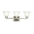 thumbnail image 1 of 3 Light Bath Vanity Approved For Damp Locations With Transitional Inspirations 8.5 Inches Tall By 26.25 Inches Wide-Brushed Nickel Finish-Led Lamping, 1 of 2