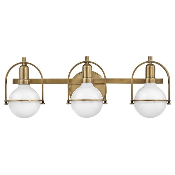 3 Light Bath Vanity-Heritage Brass Finish Hinkley Lighting 53773Hb