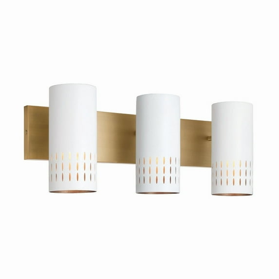 3 Light Bath Vanity In Art Deco Style-9.5 Inches Tall And 24 Inches Wide Capital Lighting 150231Aw
