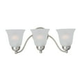 thumbnail image 1 of -3 Light Bath Vanity In Contemporary Style-19 Inches Wide By 8 Inches High-Satin Nickel Finish-Frosted Glass Color Maxim Lighting 2122Ftsn, 1 of 2