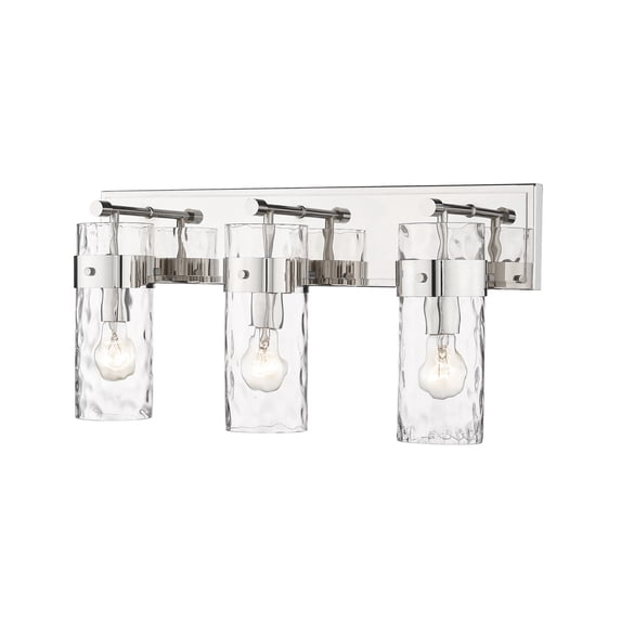 3035-3V-PN-Z-Lite-Fontaine - 3 Light Bath Vanity In Transitional Style-11.25 Inches Tall and 24 Inches Wide-Polished Nickel Finish