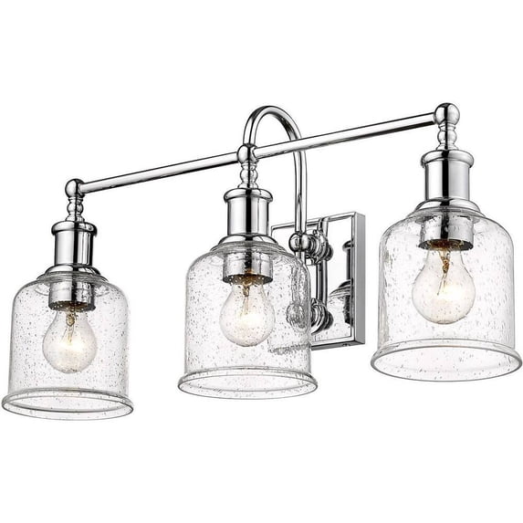 734-3V-CH-Z-Lite-Bryant - 3 Light Bath Vanity In Transitional Style-12.25 Inches Tall and 24 Inches Wide-Chrome Finish