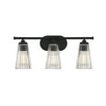 thumbnail image 1 of Chantilly 3-Light Bathroom Vanity Light in Matte Black, 1 of 6