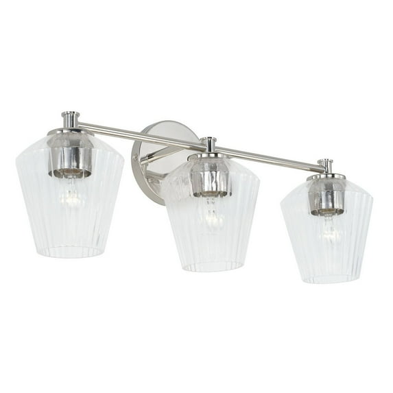 3 Light Bath Vanity-Polished Nickel Finish Capital Lighting 141431Pn-507