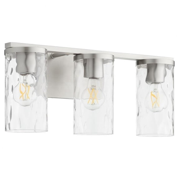 3 Light Bath Vanity in Contemporary Style-8.75 inches Tall and 20 inches Wide-Satin Nickel Finish Bailey Street Home 183-Bel-5055141