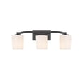 thumbnail image 1 of 3 Light Bath Vanity in Vintage Style-8 inches Tall and 24 inches Wide-Matte Black Finish Bailey Street Home 159-Bel-4954935, 1 of 1