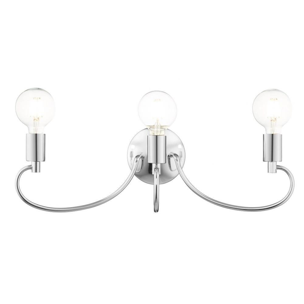 3 Light Bathroom Light Fixture in New Traditional Style 22 inches Wide By 7 inches High Bailey Street Home 218-Bel-4188489