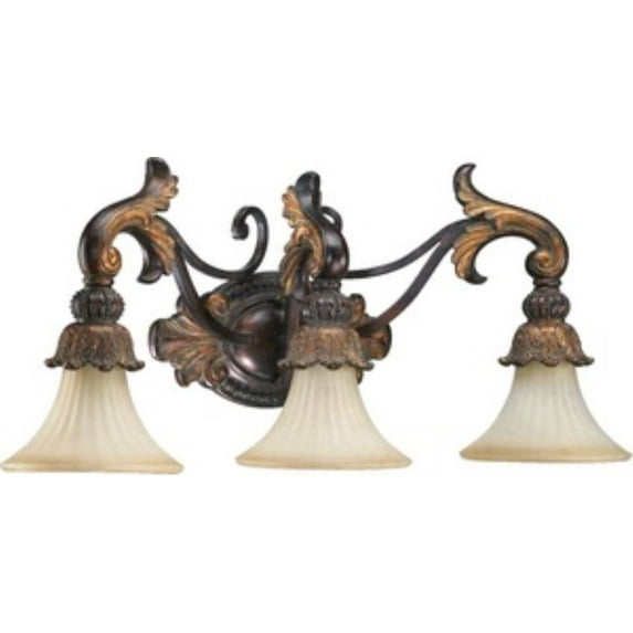 3 Light Bathroom Light Fixture in Traditional Style 27.5 inches Wide By 13 inches High Bailey Street Home 183-Bel-600359