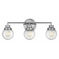 thumbnail image 1 of 3 Light Bathroom Vanity in Traditional-Mid-Century Modern Style 24.25 inches Wide By 10 inches High-Chrome Finish Bailey Street Home 81-Bel-3088082, 1 of 8