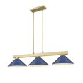 thumbnail image 1 of 3 Light Billiard-10 inches Tall and 14.25 inches Wide-Navy Blue Shade Color Bailey Street Home 372-Bel-5172013, 1 of 1