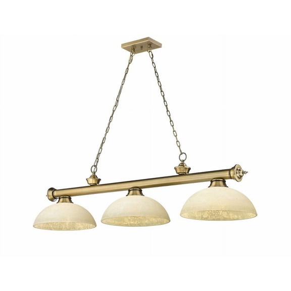 2306-3RB-DGM14-Z-Lite-Cordon - 3 Light Billiard In Traditional and Classical Style-13.25 Inches Tall and 14 Inches Wide