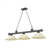3 Light Billiard In Traditional And Classical Style-14 Inches Tall And 14 Inches Wide Z-Lite 2306-3Bp-Wm16