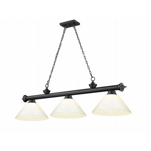 3 Light Billiard In Traditional And Classical Style-14.75 Inches Tall And 14 Inches Wide Z-Lite 2306-3Mb-Pwh