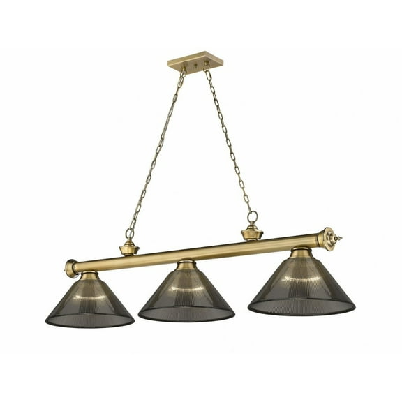 2306-3RB-ARS-Z-Lite-Cordon - 3 Light Billiard In Traditional and Classical Style-14.5 Inches Tall and 14 Inches Wide