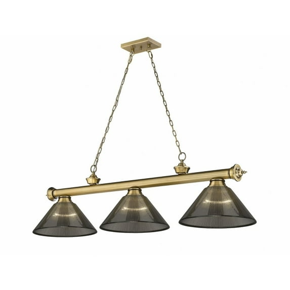 2306-3RB-ARS-Z-Lite-Cordon - 3 Light Billiard In Traditional and Classical Style-14.5 Inches Tall and 14 Inches Wide