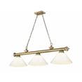 thumbnail image 1 of 2306-3RB-PWH-Z-Lite-Cordon - 3 Light Billiard In Traditional and Classical Style-14.5 Inches Tall and 14 Inches Wide, 1 of 7