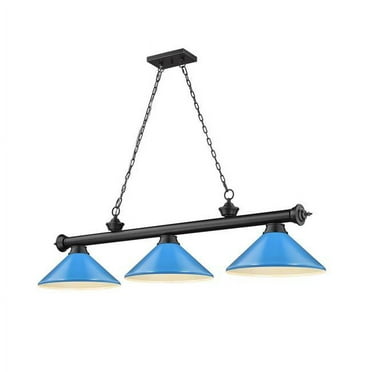 3 Light Billiard In Traditional And Classical Style-14.5 Inches Tall And 14 Inches Wide Z-Lite 2306-3Mb-Meb