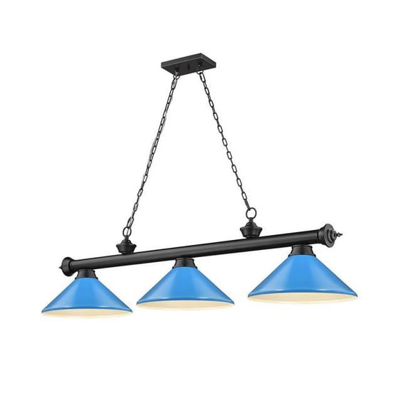 3 Light Billiard In Traditional And Classical Style-14.5 Inches Tall And 14 Inches Wide Z-Lite 2306-3Mb-Meb