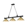 thumbnail image 1 of 3 Light Billiard In Traditional And Classical Style-14 Inches Tall And 14 Inches Wide Z-Lite 2306-3Mb-Rb15, 1 of 7