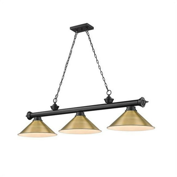 3 Light Billiard In Traditional And Classical Style-14 Inches Tall And 14 Inches Wide Z-Lite 2306-3Mb-Rb15