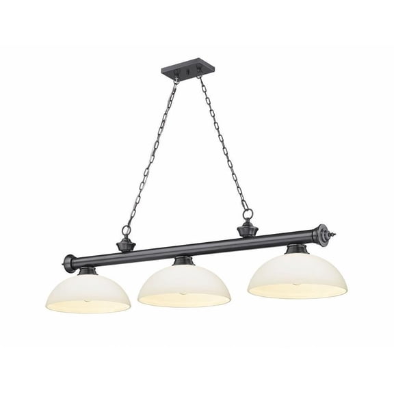 3 Light Billiard in Traditional and Classical Style-18.75 inches Tall and 14 inches Wide Bailey Street Home 372-Bel-4596647