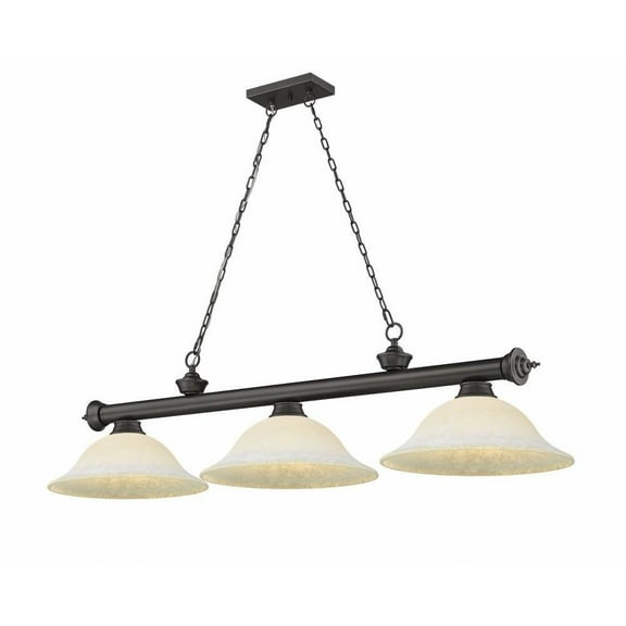 3 Light Billiard in Traditional and Classical Style-18.75 inches Tall and 14 inches Wide Bailey Street Home 372-Bel-4596672