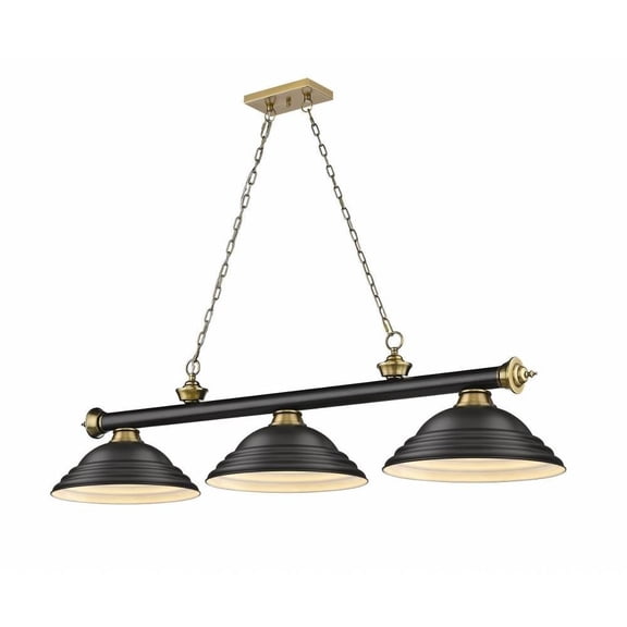 3 Light Billiard in Traditional and Classical Style-18.75 inches Tall and 14 inches Wide Bailey Street Home 372-Bel-4596694