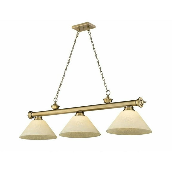 3 Light Billiard in Traditional and Classical Style-18.75 inches Tall and 14 inches Wide Bailey Street Home 372-Bel-4596699
