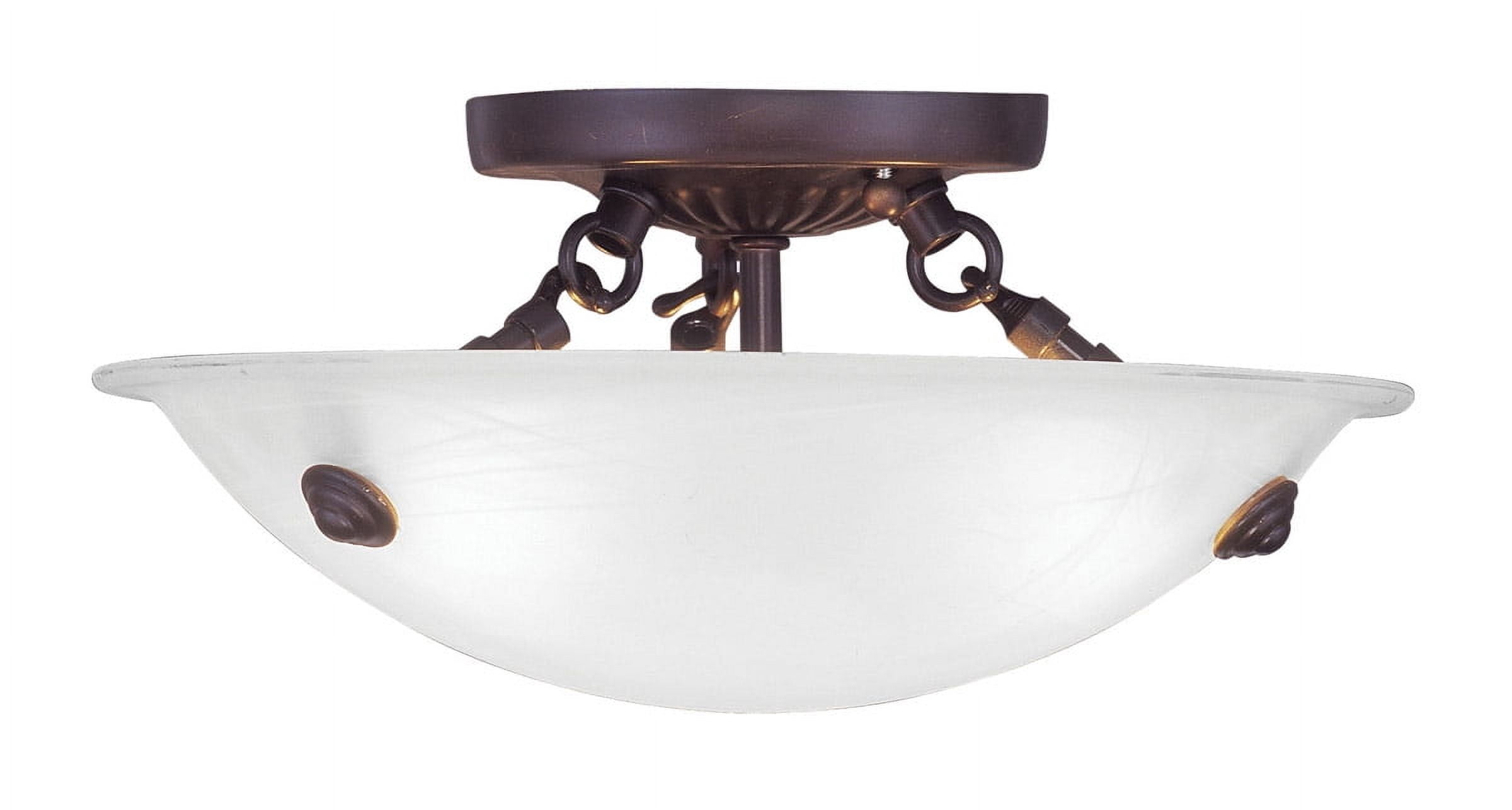 3 Light Bronze Ceiling Light fixture with Steel base material