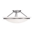 thumbnail image 1 of 3 Light Brushed Nickel Ceiling Light fixture with Steel base material, 1 of 1