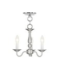 thumbnail image 1 of 3 Light Brushed Nickel Chain Hang/Ceiling Light fixture with Steel base material, 1 of 9