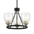 thumbnail image 1 of 2437-878-Minka Lavery-Winsley - 3 Light Chandelier-18.13 Inches Tall and 17 Inches Wide-Coal/Stained Brass Finish    -Traditional Installation, 1 of 1