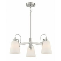 3 Light Chandelier-Brushed Nickel Finish    -Traditional Installation Minka Lavery 3993-84