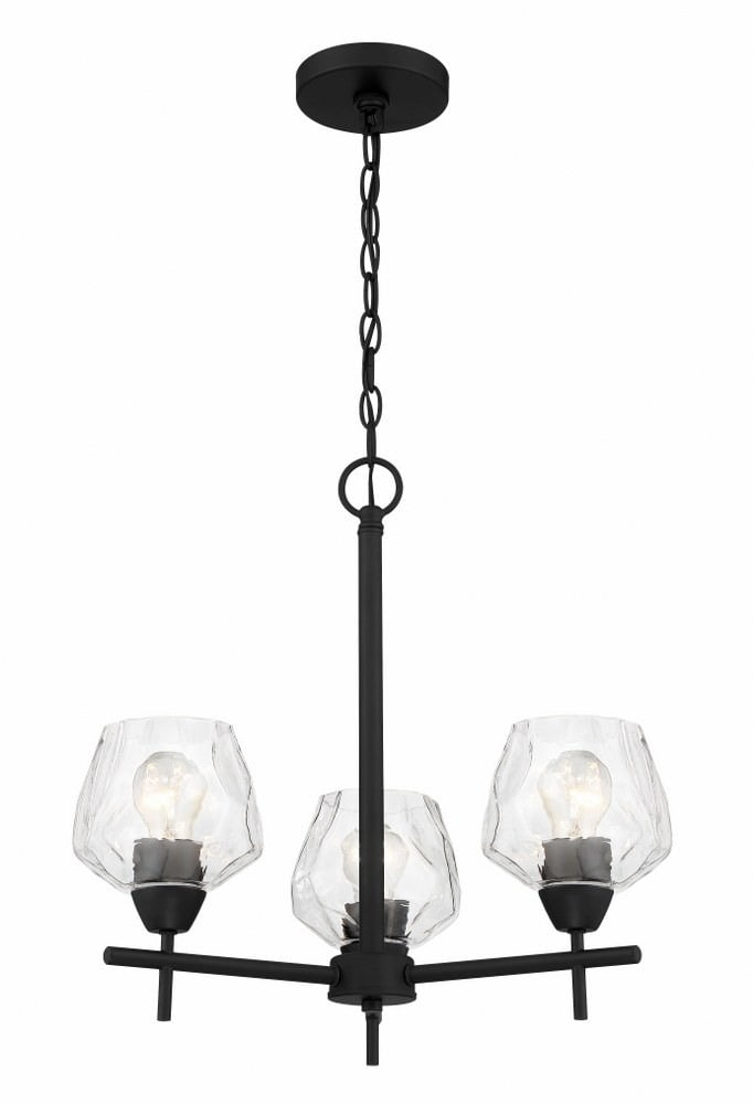 3 Light Chandelier-Coal Finish    -Traditional Installation Minka Lavery 2173-66A