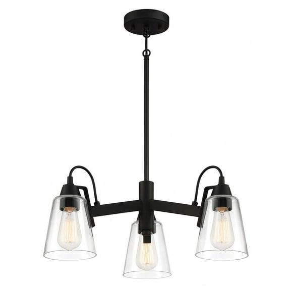3 Light Chandelier-Coal Finish -Traditional Installation Minka Lavery 3993-66A