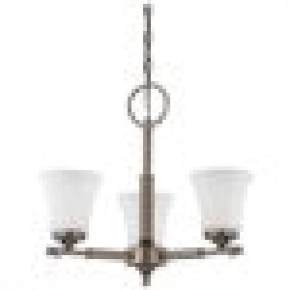 3 Light - Chandelier - Frosted Etched Glass