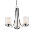 thumbnail image 1 of 3 Light Chandelier In Metropolitan Style 16 Inches Wide By 17.5 Inches High     -Traditional Installation Z-Lite 426-3C-Ch, 1 of 2