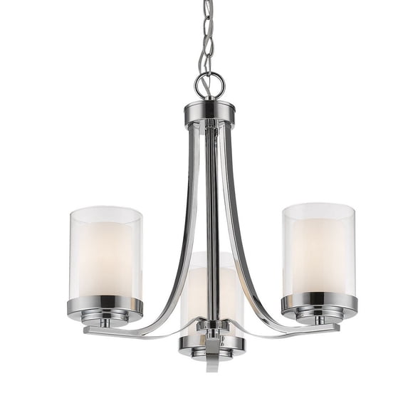 3 Light Chandelier In Metropolitan Style 16 Inches Wide By 17.5 Inches High -Traditional Installation Z-Lite 426-3C-Ch