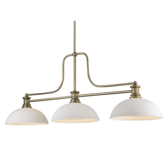 3 Light Chandelier In Restoration Style 13.25 Inches Wide By 21 Inches High Z-Lite 725-3Hbr-Dmo14