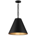 thumbnail image 1 of 3 Light Chandelier-Matte Black/Antique Gold Finish Bailey Street Home 49-Bel-4444161, 1 of 1