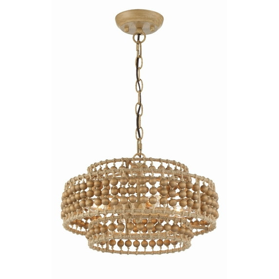 SIL-B6003-BS Crystorama Lighting Silas - 3 Light Chandelier