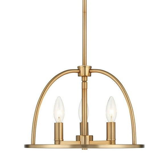 3 Light Chandelier-Vibrant Gold Finish Bailey Street Home 49-Bel-4543588