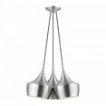 thumbnail image 1 of 3 Light Cluster Pendant in Mid Century Modern Style-18.5 inches Tall and 20.5 inches Wide-Brushed Aluminum Finish Bailey Street Home 218-Bel-4615561, 1 of 1