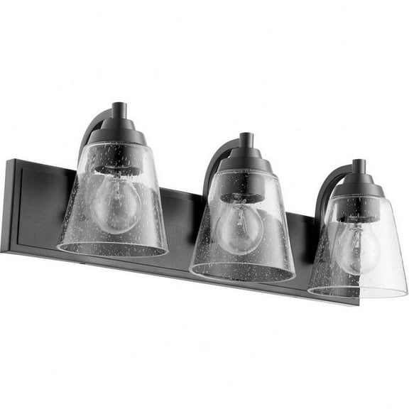 3 Light Cone Bathroom Light in Transitional Style 22 inches Wide By 7 inches High-Noir Finish Bailey Street Home 183-Bel-3399947
