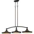 thumbnail image 1 of 3-Light Contemporary Island Pendant in Antique Brass Finish, 1 of 1