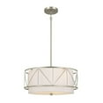 thumbnail image 1 of 52075SN Kichler Lighting Birkleigh - 3 Light Convertible Semi-Flush Mount In Art Deco Style-9.5 Inches Tall-Satin Nickel Finish, 1 of 10